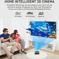 Nouveaux projecteurs portables 2.4/5G Wifi P11 Android 9.0 DLP 55 Lumens Mini projecteur de poche pour la maison et l'extérieur