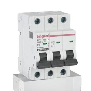 Interruptor Automático Miniatura <span class=keywords><strong>LONGROAD</strong></span> LRM2-63 1P/2P/3P/4P, Capacidad de Ruptura de 6kA, 400V, Montaje en Riel, para Uso Industrial y Doméstico - Product Image 3