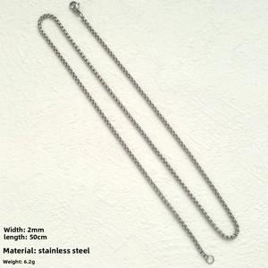 Colliers de mode <span class=keywords><strong>pour</strong></span> hommes <span class=keywords><strong>en</strong></span> acier inoxydable, chaîne <span class=keywords><strong>en</strong></span> bambou, collier hip-hop, chaîne à maillons épais plaquée or 18 carats, accessoire - Product Image 4