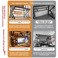 Bureau d'ordinateur, bureau de jeu et ensemble chaise, bureau à domicile pour chambre, table intégrée avec étagère