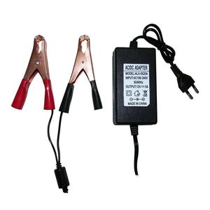 เครื่องชาร์จแบตเตอรี่ 12V 5A สำหรับแบตเตอรี่ตะกั่วกรด อะแดปเตอร์ AC DC พร้อมแคลมป์ - Product Image 1