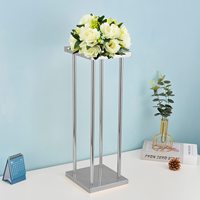 Centres de table floraux géométriques en métal doré étanches pour mariages, événements, fêtes, anniversaires – Personnalisables