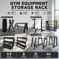 Support de rangement pour kettlebells en métal, gain de place, pour entraînement de force, organisateur de poids pour salle de sport et usage domestique