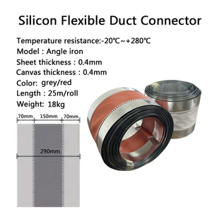 Yüksek kaliteli PVC esnek hava kanalı titreşim izolasyon konektörü HVAC sistemleri parçaları tuval kanalı ile esnek darbeye