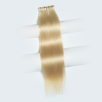 Extensions de cheveux russes Remy 100% vierges REBECCA en gros, double trame machine, 12P613 #   Couleur claire, aspect naturel