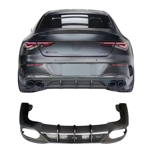 Diffuseur de pare-chocs arrière en fibre de carbone véritable pour Mercedes Benz W118 <span class=keywords><strong>CLA</strong></span> <span class=keywords><strong>45</strong></span> <span class=keywords><strong>AMG</strong></span> <span class=keywords><strong>2020</strong></span> + - Product Image 1