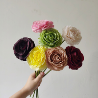 Ranunculus artificiels de haute qualité en gros, ranunculus au toucher réel pour la décoration de mariage et de la maison
