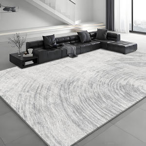 Alfombra Moderna Abstracta Rectangular Antideslizante Lavable en Agua para Sala de Estar, Dormitorio, Entrada, Balcón, Modelo H 121 - Product Image 1