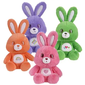 Wholesale easter soft stuffed animal bunny plush toys OEM custom plush bunny rabbit for sublimation