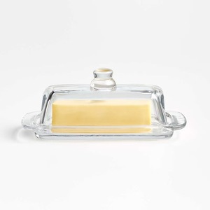 Ev temel şeffaf cam tereyağı tabağı plaka tipi - Product Image 3