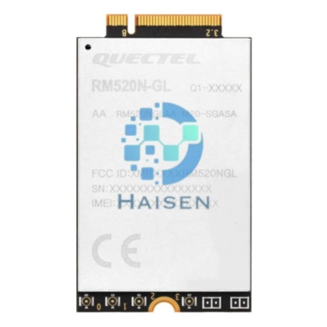 HAISEN QUECTEL Original  RM520N-GL M.2 5G Sub-6GHz Module Designed for IoT/EMBB Applications Supports NSA and SA Modes