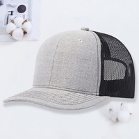 Gorra Trucker de Malla Transpirable de 6 Paneles Personalizada Directa de Fábrica al por Mayor, Gorra de Béisbol Ajustable con Cierre a Presión, Moda para Exteriores y Playa