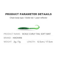 Échantillon gratuit OEM appâts en caoutchouc pour leurre de pêche souple en plastique 2g 7g pour poissons d'eau douce salée appâts bioniques
