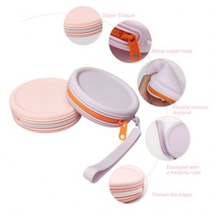 Customized Design <b>Mini</b> Silicone Wallet Fashionable Portable Waterproof Zipper Closure Coin Purse for Outdoor Use - Product Image 4