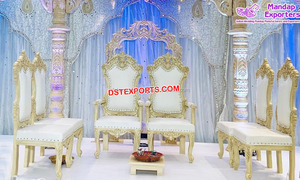 Chaises modernes de designer de mariage indien Vidhi Chaises de mariage en bois de haute qualité Chaises Mandap de mariage à faible coût Chaises Mandap Vedi USA - Product Image 3