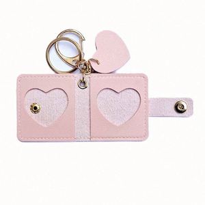 Customizable logo Leather Model Mini Album Bag Couple Photo <b>Keychain</b> Pendant Portable - Product Image 6