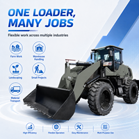 Premium-Qualität Diesel-Lader LOGWAY 1,0-1,5m³ Schaufelkapazität mit Stabiler Beladung für Hochseiten-LKW-Beladung Diesel-Lader