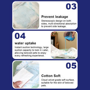 Popok Kain Sekali Pakai Grosir Desain Baru untuk Anjing Jantan dan Betina, Anti Air dengan Cetakan - Product Image 6