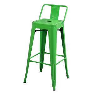 Venta al por mayor hogar Hotel Vintage altura Metal <span class=keywords><strong>taburete</strong></span> negro respaldo alto comercial bar sillas Taburetes de Bar para mostrador de cocina - Product Image 2