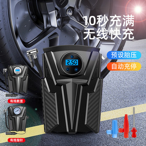 เครื่องสูบลมยาง 22 กระบอกสูบ 35 ลิตร พร้อมจอ LCD แสดงผล ปิดอัตโนมัติ 12V สีดำ กระบอกสูบเดี่ยว - Product Image 1
