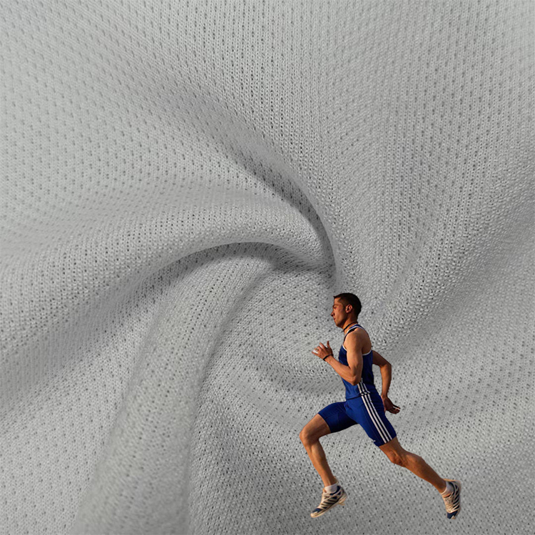 Factory Stock Running Dryfit Sports Fabric 145g Starlet Mesh 100%Polyester Quick Dry Fit Sport Fabric For Sublimation