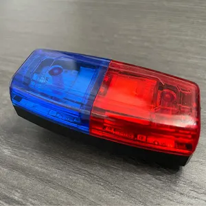 सुरक्षा यातायात कंधे दीपक लाल ब्लू एलईडी स्ट्रोब चमकती कंधे प्रकाश