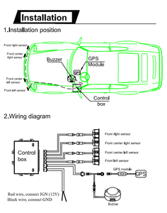 Cảm biến đỗ xe phía trước Radar đỗ xe siêu âm để phát hiện chướng ngại vật xe và tránh va chạm - Product Image 5