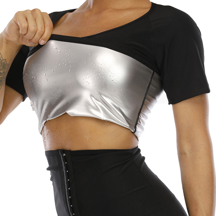 Hot Sale Effective Sauna Suit Shaper Women Slimming Tops  Long/Short Sleeve Shirts Sauna Trainer Top