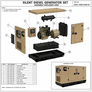 Generador Diésel Marino de Bastidor Abierto Personalizado de 160kw 200kva con Certificado CCS, Motor Cummins 6LTAA Original para Mar y Océano - Product Image 5