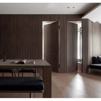 Porte intérieure invisible sans cadre SJUMBO, design moderne à grille affleurante, placage MDF imitation bois