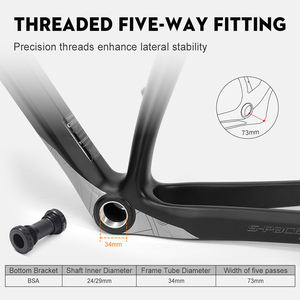 Khung xe đạp leo núi full <span class=keywords><strong>carbon</strong></span> TOSEEK Boost 12*148 dẫn đường dây trong hoàn toàn 29er BSA. - Product Image 4