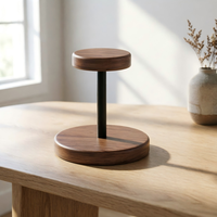 Distributeur de gobelets jetables en bois de noyer, support de gobelets en papier pour table de café, organisateur de gobelets à thé et à café, support de rangement