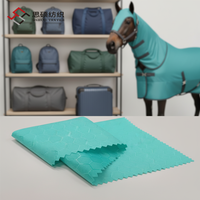 Tissu Oxford Ripstop à motif hexagonal 400D 100% polyester de haute qualité, enduit PU, pour sacs et vêtements pour chevaux