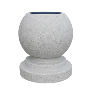 Barrière de balançoire extérieure lumineuse <span class=keywords><strong>jardin</strong></span> paysage pierre boule colonne parc caractéristique pour bloqueur de route et obstacle de stationnement - Product Image 1