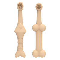 Ensemble de brosses à dents pour animaux de compagnie en silicone, poils doux, kit d'hygiène dentaire, soins bucco-dentaires pour chiots, chiens et chats
