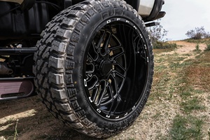 Rines Todoterreno de Aluminio con Acabado Brillante 22x10 22x12 5x5 5x5.5 6x5 6x5.5 para Nissan, Sierra, Silverado, Bronco, SUV - Product Image 3