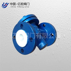 Válvulas Yihong, válvula de retención con revestimiento de flúor H44F46 DN20, estructura de una sola lóbula para medios corrosivos - Product Image 3