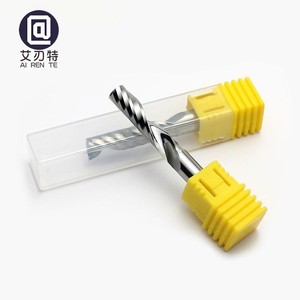 Fraise CNC en carbure de fraise en bout à cannelure unique de haute qualité pour bois acrylique diamètre de tige de 3.175mm OEM personnalisable - Product Image 2