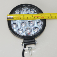 Éclairage extérieur automobile 14 LED 42W 3030 Spot LED, phare de travail tout-terrain pour voiture, camion 4x4, tracteur, bateau, remorque, phare de travail LED 4 pouces