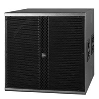 Haut-parleur de basses PA extérieur de 18 pouces, étanche IP6, subwoofer avec diaphragme en alliage de titane, puissance de pointe de 2000 W, écologique et durable