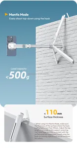 Venta al por mayor Ulanzi TT88 Magsafe Selfie Stick montado en la pared magnético Selfie Stick trípode para Podcast Live Broadcast Live Streaming - Product Image 5