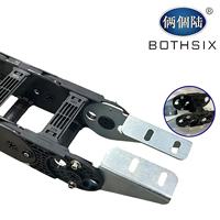Cadena de Arrastre de Nylon Reforzada Tipo Puente BOTHSIX de Alta Resistencia y Funcionamiento Estable 6550-65300 para Tornos CNC y Routers CNC