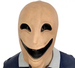 Cadılar bayramı lateks maske cosplay komik gülen parti balo kozmetik alien modelleme maskesi