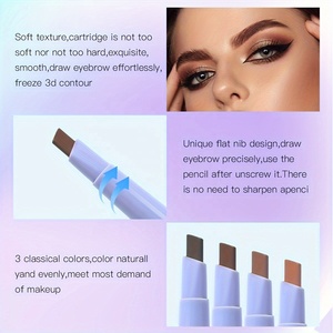 Crayon à <span class=keywords><strong>sourcils</strong></span> avec brosse, best-seller, facile à appliquer, longue tenue, waterproof et anti-bavures - Product Image 4
