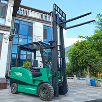 Chariot élévateur électrique 2,5 tonnes avec poutre de charge renforcée, chariot élévateur pour les opérations de manutention de marchandises en vrac en entrepôt intérieur