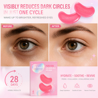 Masques pour les yeux PDRN au collagène d'ADN de saumon, acide hyaluronique et glycérine – Anti-rides, hydratants, raffermissants, rafraîchissants pour les yeux gonflés – Soin de la peau