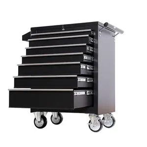 ชุดกล่องเครื่องมือเหล็กแบบขายส่ง พร้อมลิ้นชักเก็บของ 5 ชั้น ตู้เก็บของในโรงรถแบบมีล้อเลื่อนสำหรับจัดระเบียบเครื่องมือ - Product Image 2