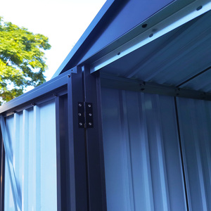 Abri de jardin en métal de grande capacité avec portes doubles larges et cadre galvanisé solide - Product Image 6