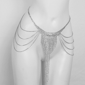 Chaîne de corps ailes d'ange incrustées de diamants, style européen et américain, très tendance, entièrement sertie de diamants, effet brillant. - Product Image 5