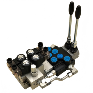 Válvula direccional monobloque electrohidráulica manual de doble control Huamao de 40 litros por minuto y 2 bobinas, flujo estable de 15 kg, Shandong - Product Image 2